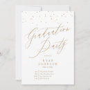 Search for gold confetti graduation invitations Modern