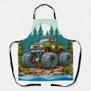 Search for forest green aprons Retro
