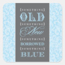 Search for something blue bridal shower stickers Vintage