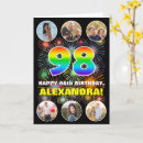 Search for 98th birthday cards Ninety eighth birthday
