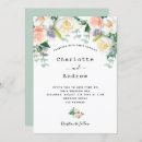 Search for sage green pink wedding invitations Eucalyptus