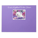 Search for terrier notepads West highland white terrier
