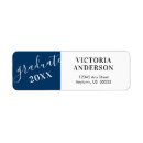 Search for navy and white return address labels Handwritten
