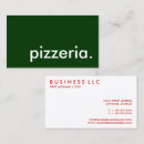 Search for pizzeria business cards Cafe