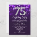 Search for 75th diamond birthday invitations Elegant