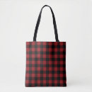 Search for buffalo plaid bags Black and red