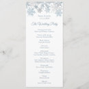 Search for winter wonderland wedding programmes Snowflakes
