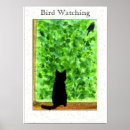 Search for bird watching art Cat