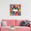 Search for black cat flowers art Colourful