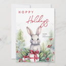 Search for cute rabbit christmas cards Non photo