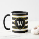 Search for gold and white stripes mugs Elegant