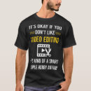 Search for video editor tshirts Camera