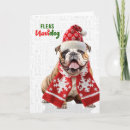 Search for english bulldog christmas cards Pets