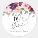 Search for 60 year old birthday stickers Elegant