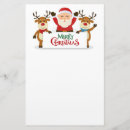 Search for santa claus personal stationery Reindeer