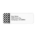 Search for black polka dot return address labels Pattern