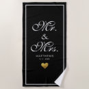 Search for mr and mrs beach towels Bride