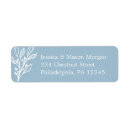 Search for blue rustic return address labels Bridal shower