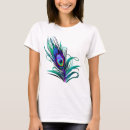Search for peacock feather tshirts Tropical