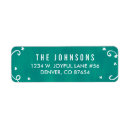 Search for teal return address labels Green