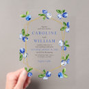 Search for blueberry wedding invitations Watercolor