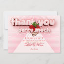 Search for berry much thank you cards Pink red