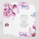 Search for hot air balloon bridal shower invitations Blue