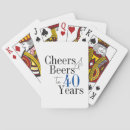 Search for 40th birthday playing cards Typography