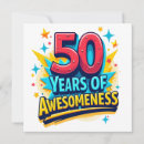 Search for 50th birthday save the dates Fifty
