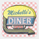 Search for retro 1950 stickers Diner