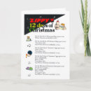 Search for parody christmas cards 12 days of christmas