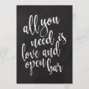 Search for open bar and a wedding invitations Couple