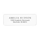 Search for black graduation return address labels Classic