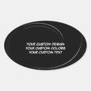 Search for oval blank stickers Black