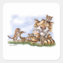 Search for wildlife illustration stickers Tiger