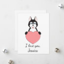 Search for husky valentines day cards Pet