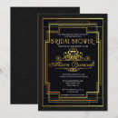 Search for art deco bridal shower invitations Roaring 20s