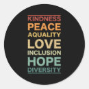Search for peace hope love stickers Diversity