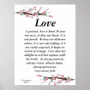 Search for love is patient posters Flowers