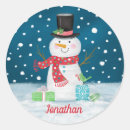 Search for happy snowman stickers White