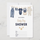 Search for overalls baby shower invitations Navy