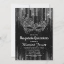 Search for white masquerade ball invitations Black and white