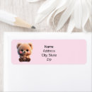Search for cute teddy bear return address labels Minimalist