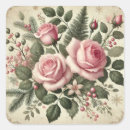Search for elegant floral design stickers Pink roses