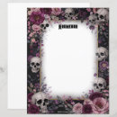Search for skull stationery paper Pink