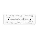 Search for handmade with love return address labels Cute