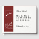 Search for christmas guest books Red and green