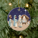 Search for nativity scene christmas tree decorations Three wise men