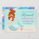 Search for mermaids birthday invitations For her