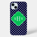 Search for polka dot monogram iphone cases Preppy